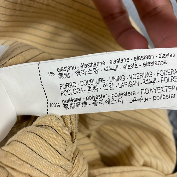 Zara Striped Wrap Tie Side Mini skirt Size XS - Picture 6 of 6